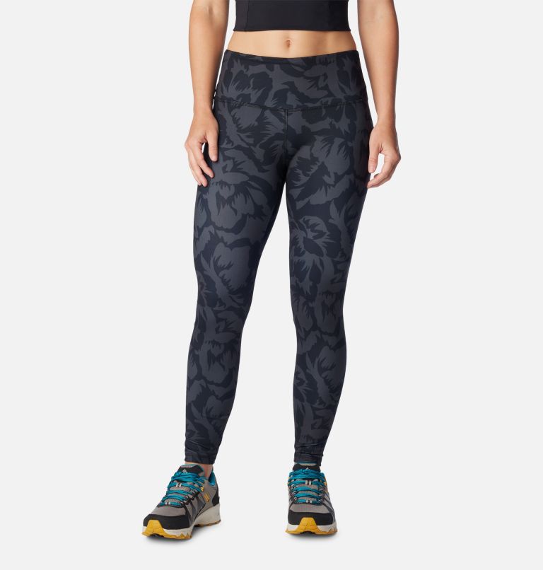 Women's Sloan Ridge Leggings, Color: Black Peonies Tonal, image 1