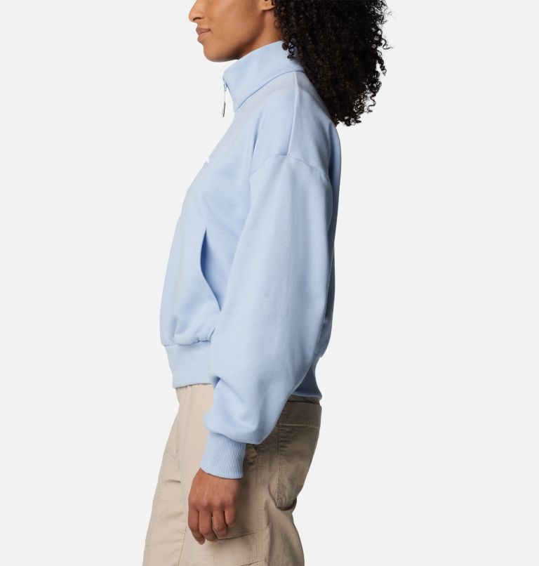 Women's Marble Canyon French Terry Half Zip Sweatshirt, Color: Whisper, image 3