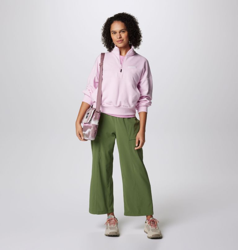 Women's Marble Canyon French Terry Half Zip Sweatshirt, Color: Pink Dawn, image 3