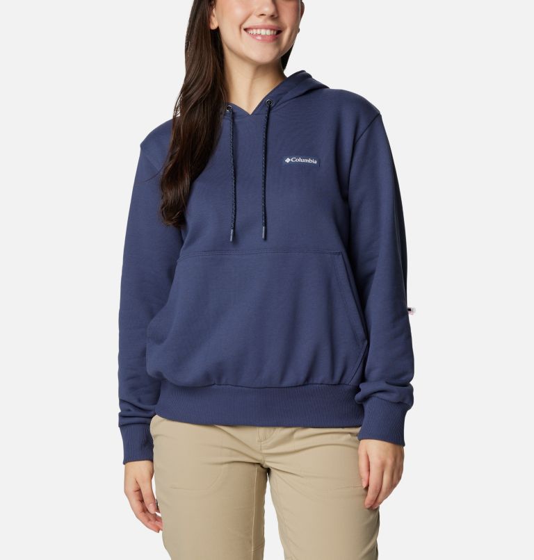 Women's Marble Canyon French Terry Hoodie, Color: Nocturnal, image 1