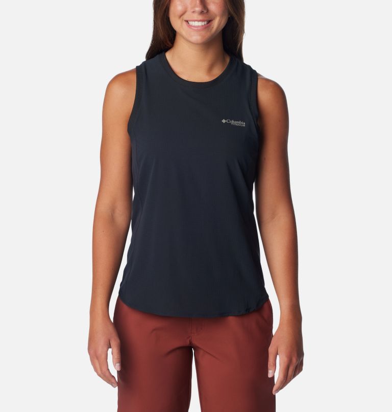 Women's Cirque River Woven Support Tank, Color: Black, image 1