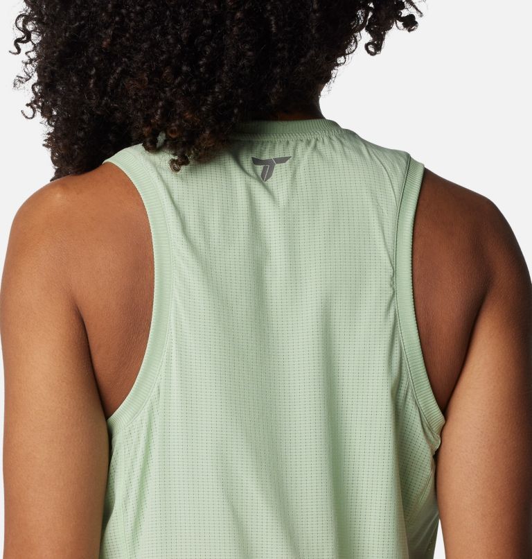 Women's Cirque River Technical Support Tank, Color: Sage Leaf, image 5