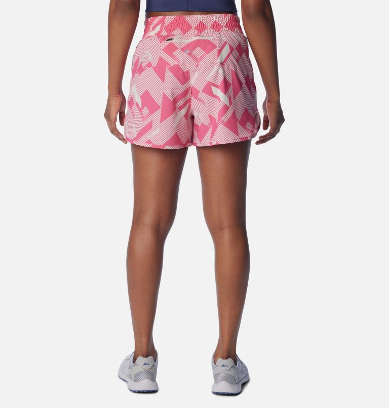 Short Endless Trail pour femme, Color: Ultra Pink, Dark Stone Tech Check, image 2