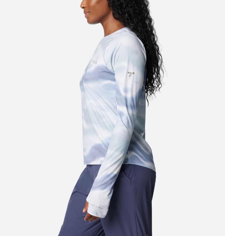 T-shirt col rond à manches longues Summit Valley Sun Deflector pour femme, Color: Whisper Undercurrent, image 3