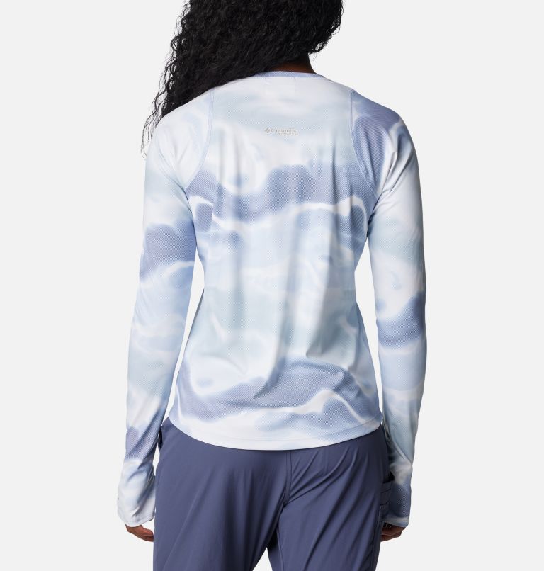 T-shirt col rond à manches longues Summit Valley Sun Deflector pour femme, Color: Whisper Undercurrent, image 2