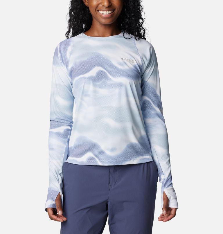 Thumbnail: T-shirt col rond à manches longues Summit Valley Sun Deflector pour femme, Color: Whisper Undercurrent, image 1