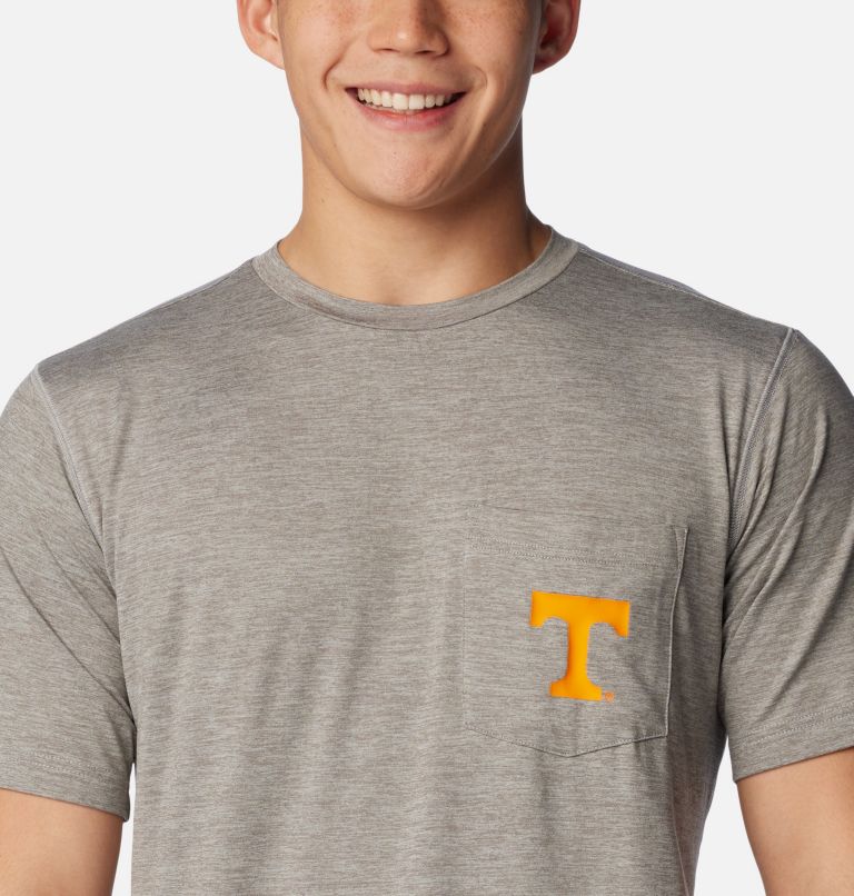 Men's Collegiate Tech Trail Short Sleeve Shirt - Tennessee, Color: UT - Charcoal, image 4