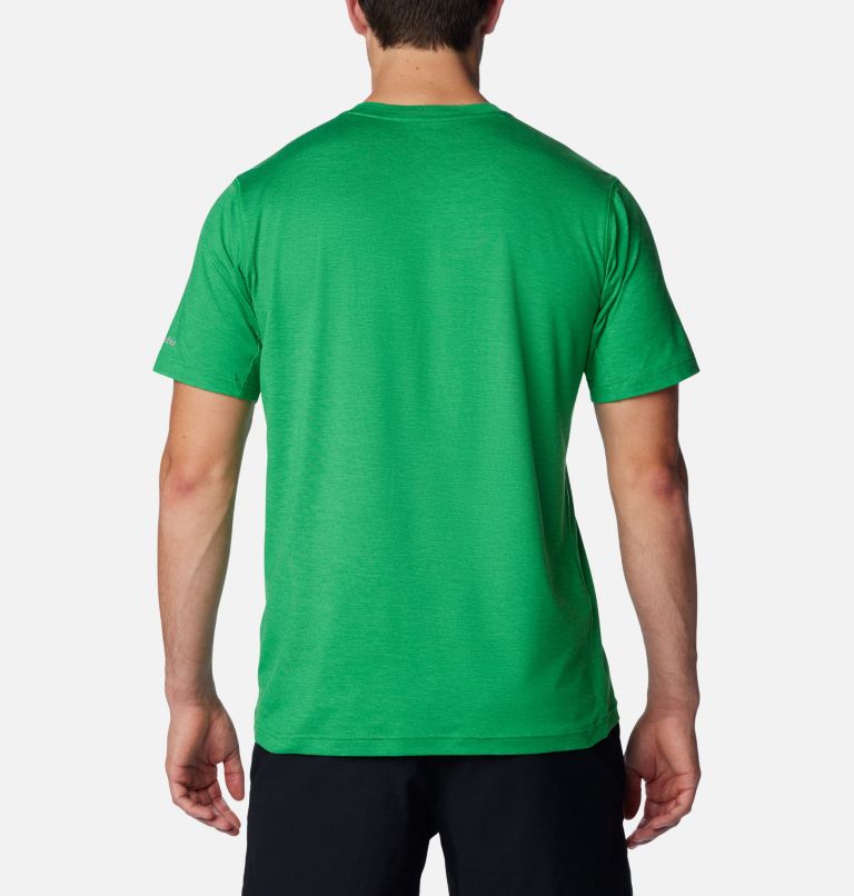 Men's Collegiate Tech Trail Short Sleeve Shirt - Notre Dame, Color: ND - Fuse Green, image 2