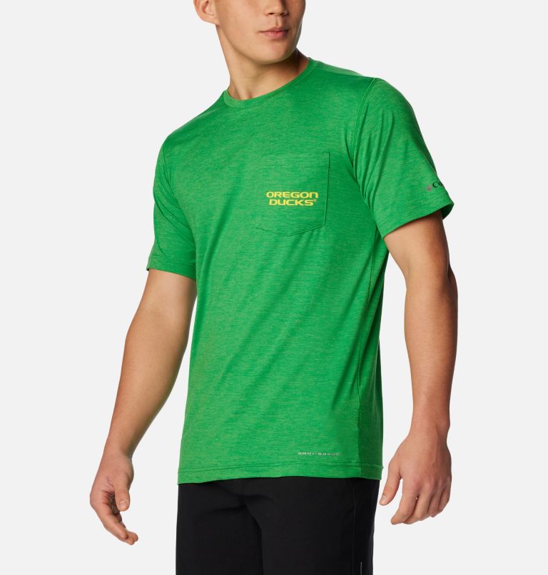 Thumbnail: Men's Collegiate Tech Trail Short Sleeve Shirt - Oregon, Color: UO - Fuse Green, image 5
