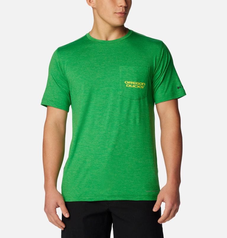 Thumbnail: Men's Collegiate Tech Trail Short Sleeve Shirt - Oregon, Color: UO - Fuse Green, image 1