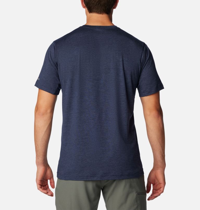 Men's Collegiate Tech Trail Short Sleeve Shirt - Michigan, Color: UM - Collegiate Navy, image 2