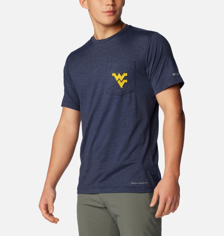 Men's Collegiate Tech Trail Short Sleeve Shirt -  West Virginia, Color: WV - Collegiate Navy, image 5