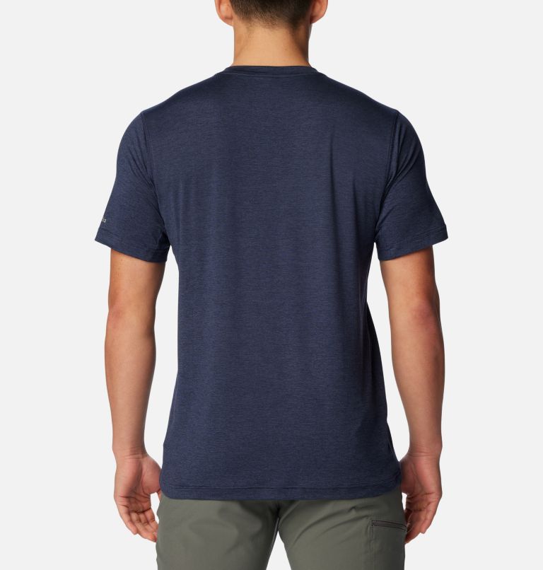 Thumbnail: Men's Collegiate Tech Trail Short Sleeve Shirt -  West Virginia, Color: WV - Collegiate Navy, image 2