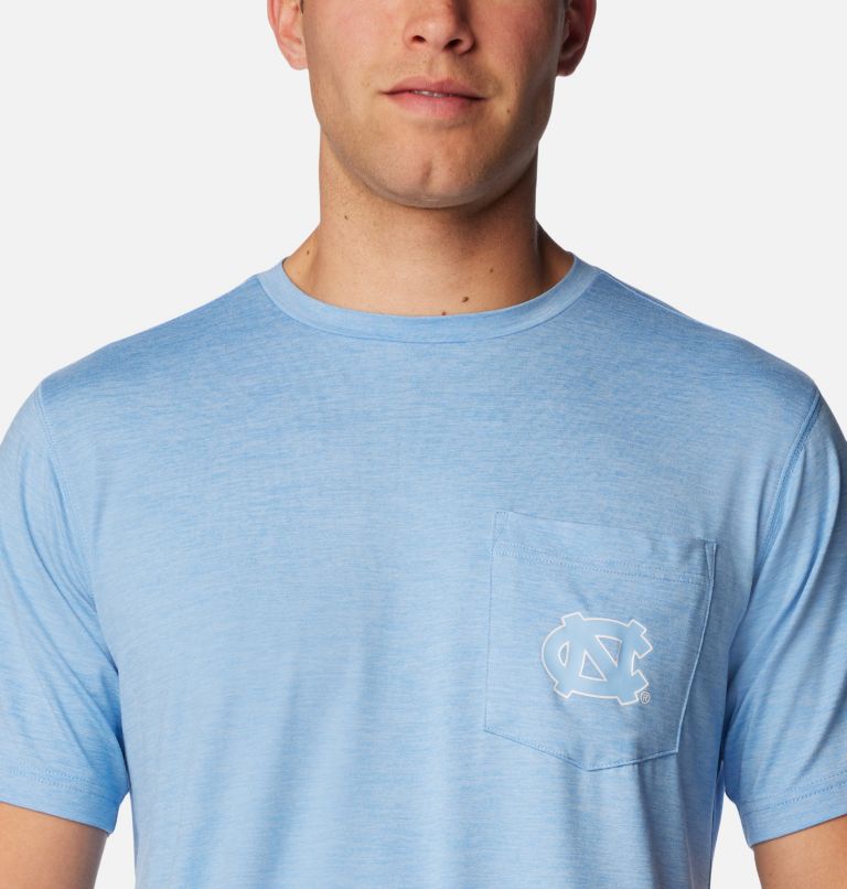 Men's Collegiate Tech Trail Short Sleeve Shirt - North Carolina, Color: NC - White Cap, image 4