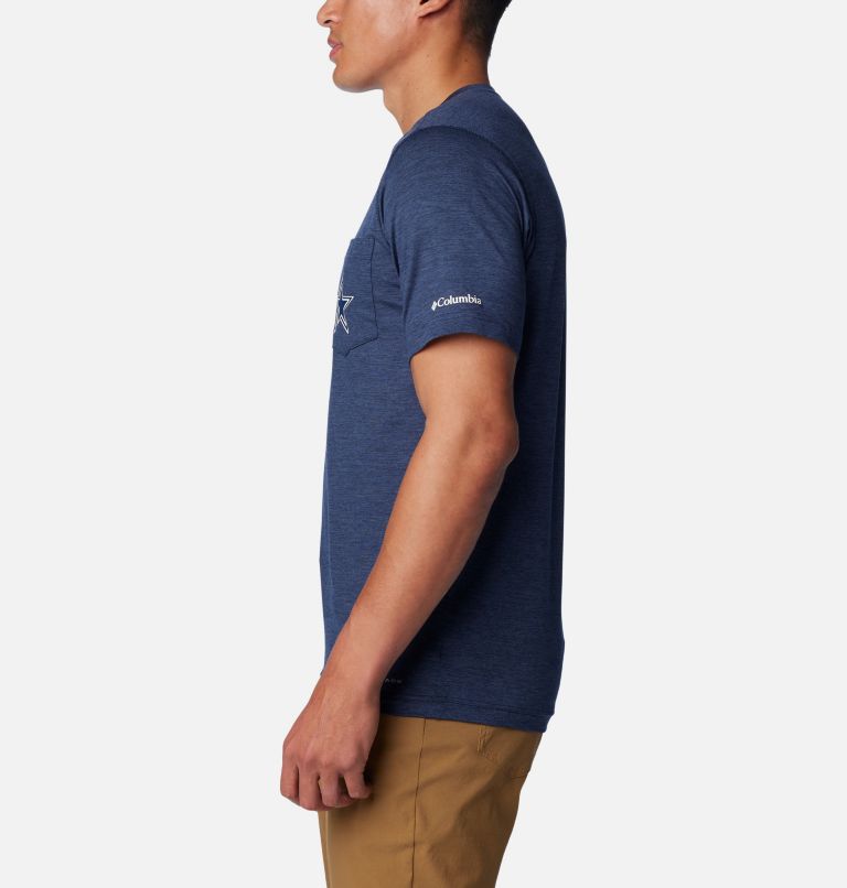 Thumbnail: Men's Tech Trail Short Sleeve Shirt - Dallas, Color: DC - Collegiate Navy, image 3