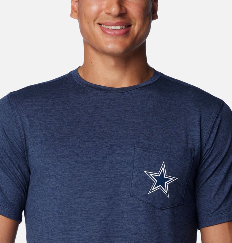 Thumbnail: Men's Tech Trail Short Sleeve Shirt - Dallas, Color: DC - Collegiate Navy, image 4