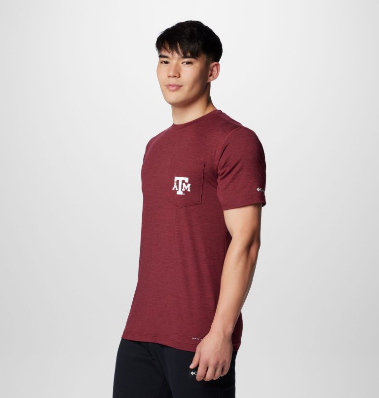 Men's Collegiate Tech Trail Short Sleeve Shirt - Texas A&M, Color: TAM - Deep Maroon, image 4