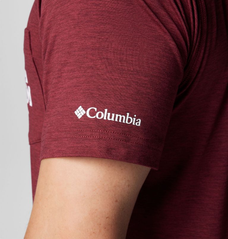Men's Collegiate Tech Trail Short Sleeve Shirt - Texas A&M, Color: TAM - Deep Maroon, image 7