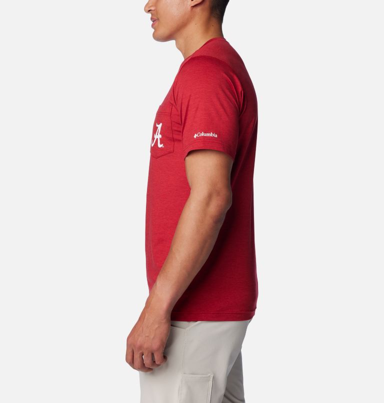 Thumbnail: Men's Collegiate Tech Trail Short Sleeve Shirt - Alabama, Color: ALA - Red Velvet, image 3