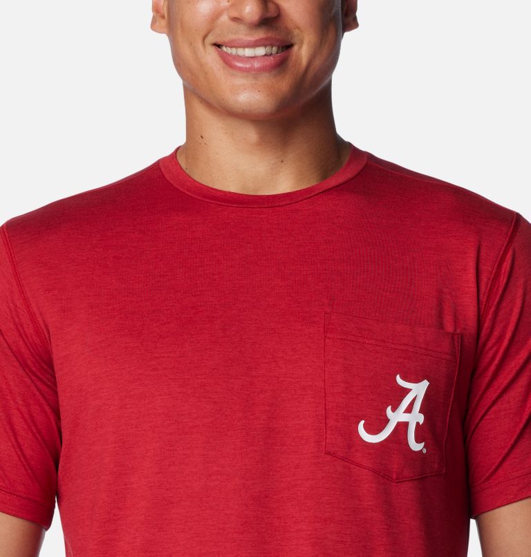Men's Collegiate Tech Trail Short Sleeve Shirt - Alabama, Color: ALA - Red Velvet, image 4