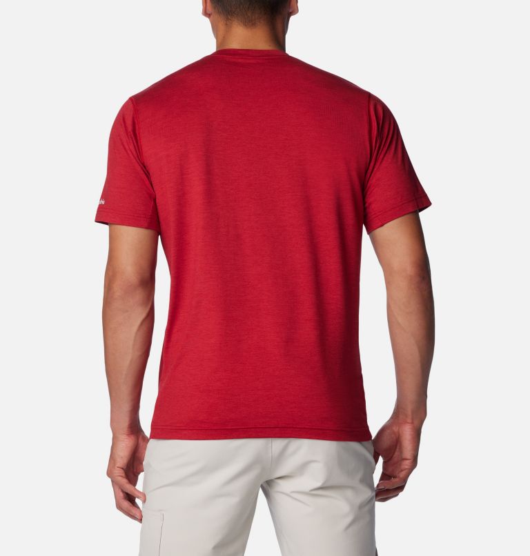Thumbnail: Men's Collegiate Tech Trail Short Sleeve Shirt - Alabama, Color: ALA - Red Velvet, image 2
