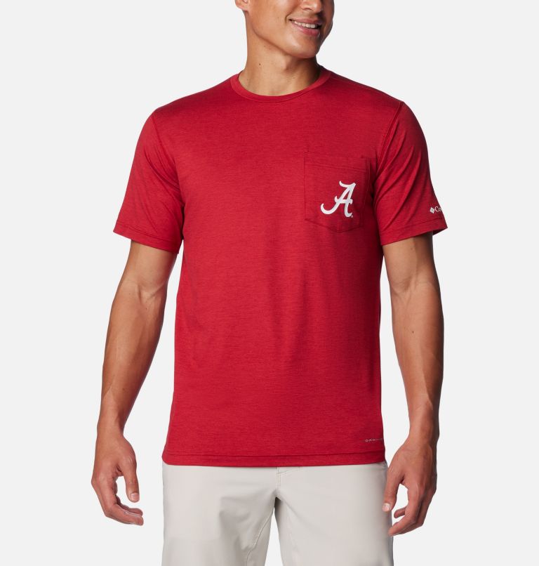 Thumbnail: Men's Collegiate Tech Trail Short Sleeve Shirt - Alabama, Color: ALA - Red Velvet, image 1
