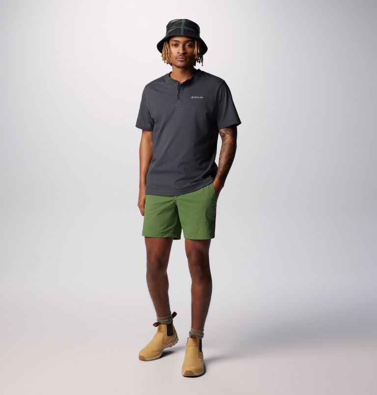 Men's Landroamer Short Sleeve Henley II, Color: Shark, image 3