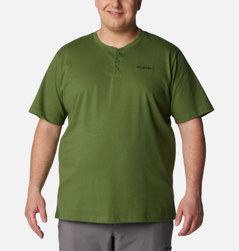 Henley à manches courtes Landroamer II pour homme – Tailles fortes, Color: Canteen, image 1