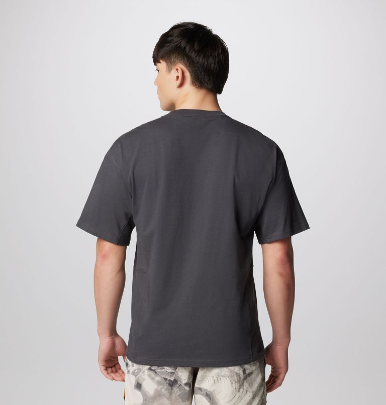 T-shirt à manches courtes en tricot Painted Peak pour homme, Color: Shark, image 2