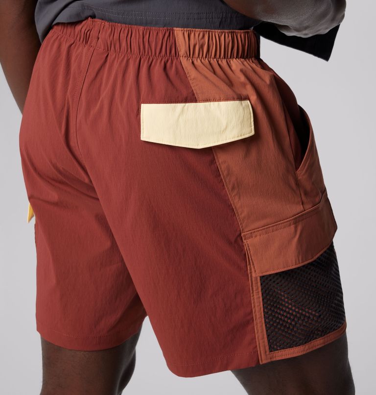 Men's Painted Peak Shorts, Color: Spice, Auburn, Sunkissed, image 6