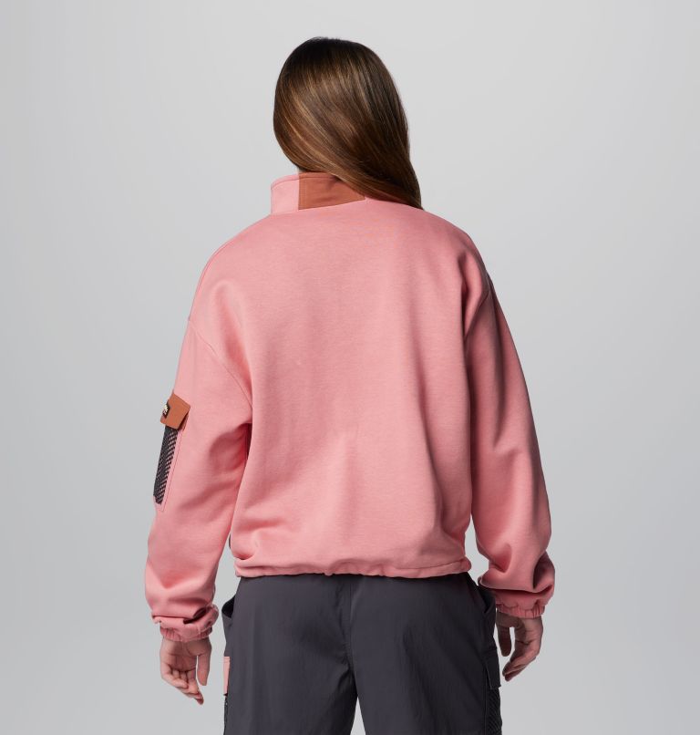 Women's Painted Peak Half Zip Fleece, Color: Pink Agave, Auburn, image 2