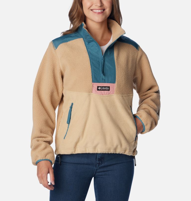 Half zip fleece womens vintage hotsell