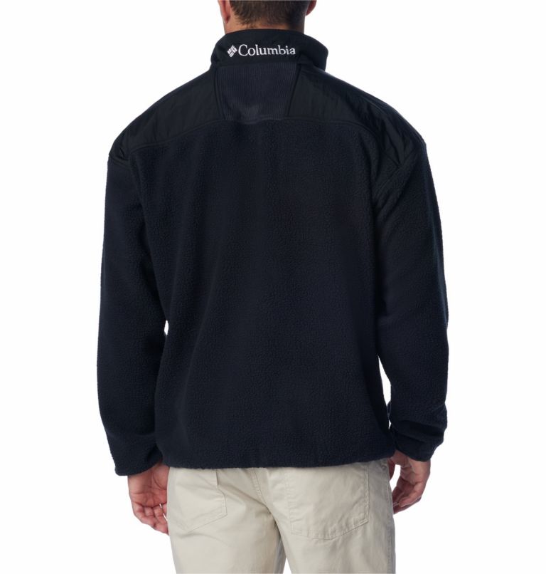 Forro polar con media cremallera Riptide para hombre, Color: Black, Salmon Rose, image 2
