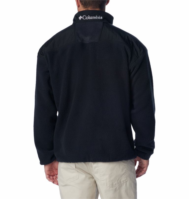 Thumbnail: Men's Riptide Fleece Jacket, Color: Black, Salmon Rose, image 2