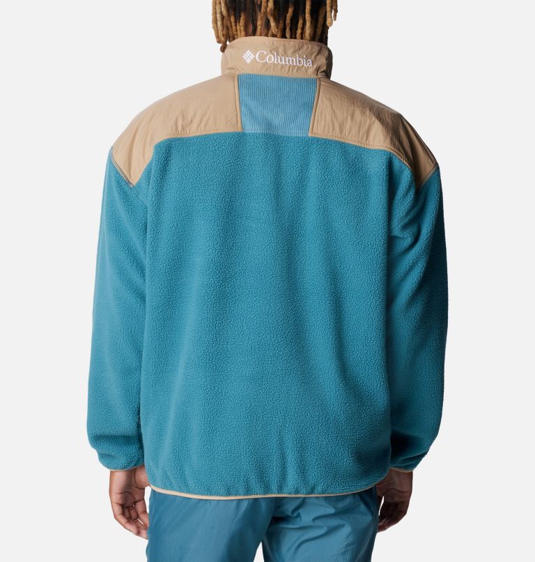 Thumbnail: Men's Riptide Fleece Jacket, Color: Cloudburst, Canoe, Salmon Rose, image 2