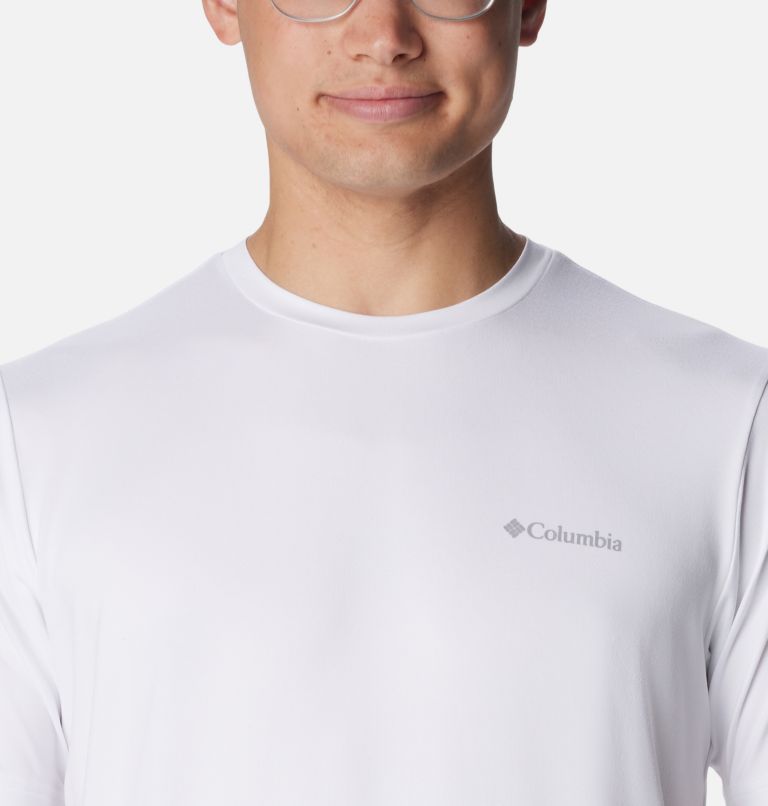 Men's Tech Trail Crew Neck Shirt II, Color: White, image 4