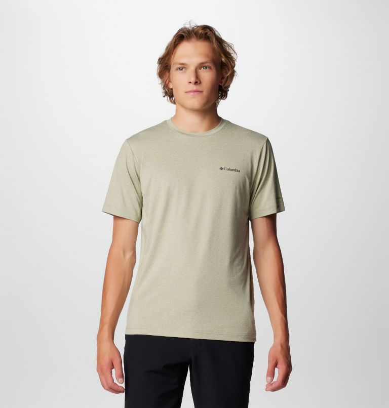 Haut à col rond Tech Trail II pour homme, Color: Safari Heather, image 1