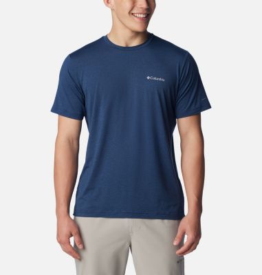 Men's Tech Trail II Technical T-Shirt, Color: Collegiate Navy Heather, image 1