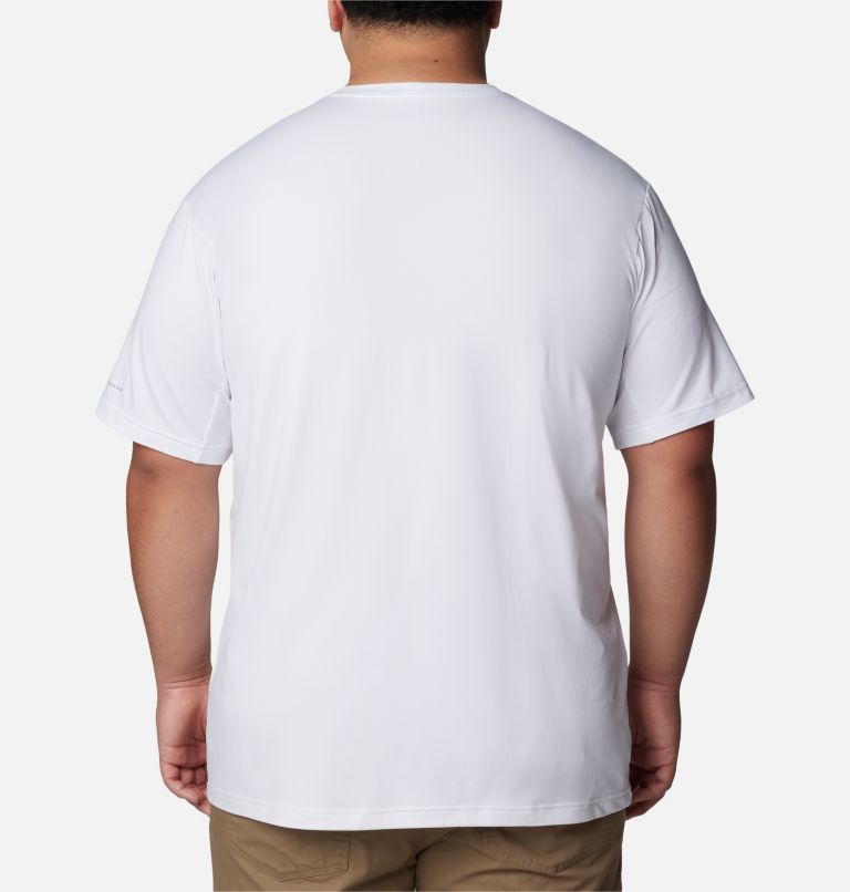 Thumbnail: Men's Tech Trail Crew Neck Shirt II - Big, Color: White, image 2