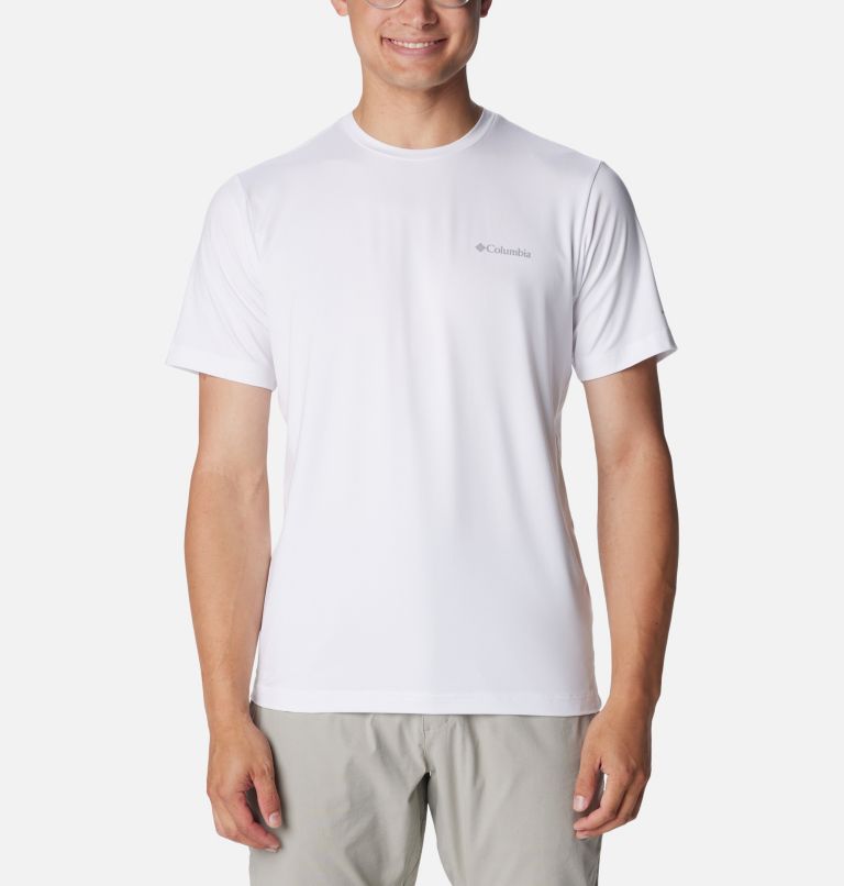 Thumbnail: Men's Tech Trail Crew Neck Shirt II - Tall, Color: White, image 1
