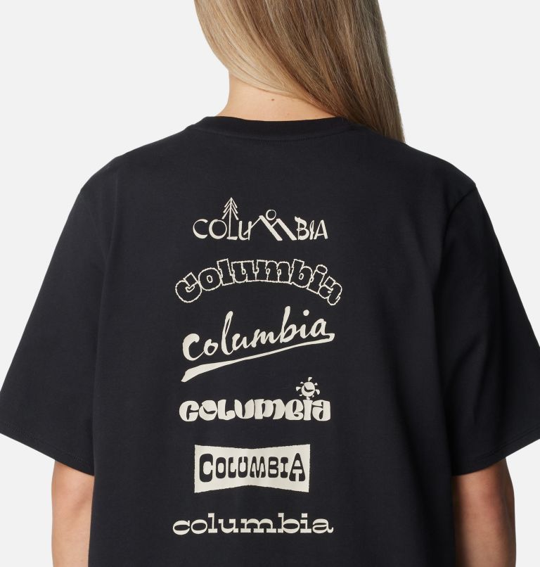 Women's Alpine Way II Technical Graphic T-Shirt, Color: Black, Branded Jumble, image 5
