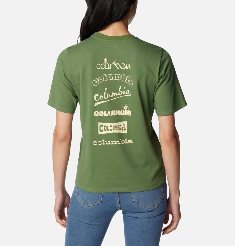 Women's Alpine Way II Technical Graphic T-Shirt, Color: Canteen, Branded Jumble, image 1