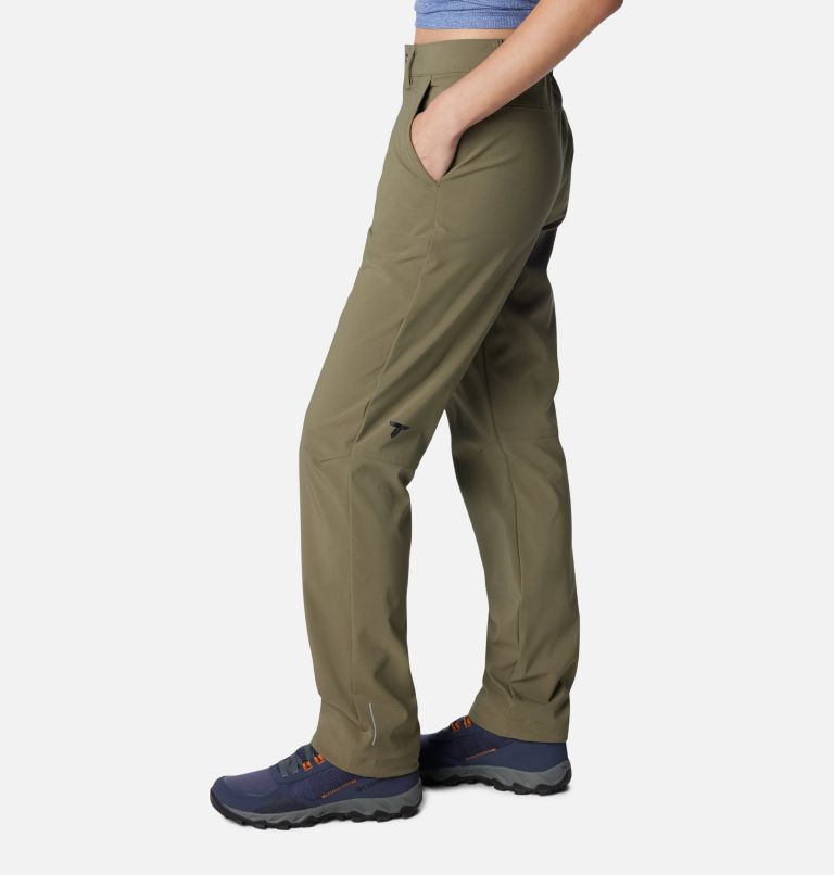 Women's Back Beauty 2.0 Softshell Hiking Trousers, Color: Stone Green, image 3