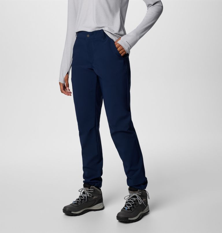 Women's Back Beauty 2.0 Softshell Hiking Trousers, Color: Collegiate Navy, image 4