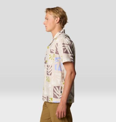 Men's Trail Sender Camp Shirt, Color: Stone Meadows Print, image 8