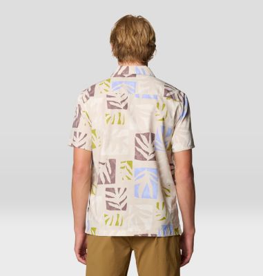 Men's Trail Sender Camp Shirt, Color: Stone Meadows Print, image 7