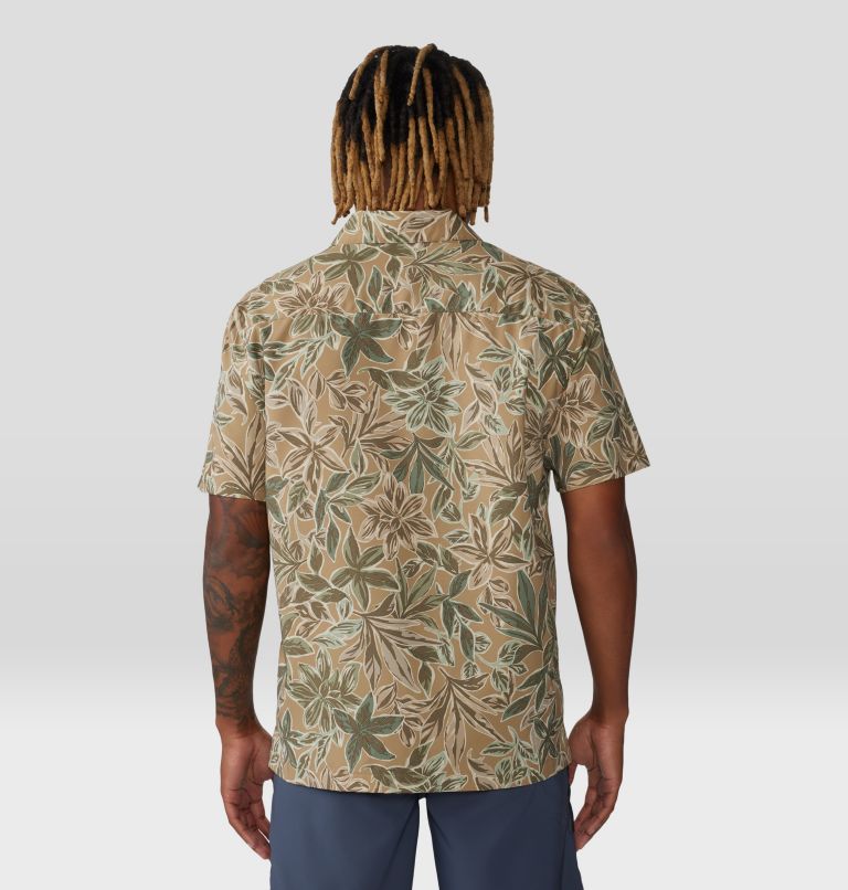 Thumbnail: Men's Trail Sender Camp Shirt, Color: Sandstorm Floral Print, image 2