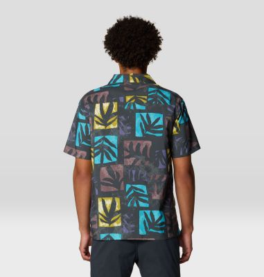 Men's Trail Sender Camp Shirt, Color: Allium Meadows Print, image 11