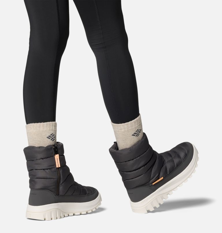 Women's Snowtrot Mid Boot - Wide, Color: Shark, Peach, image 10