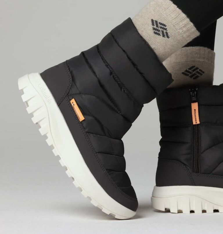 Women's Snowtrot Mid Boot - Wide, Color: Shark, Peach